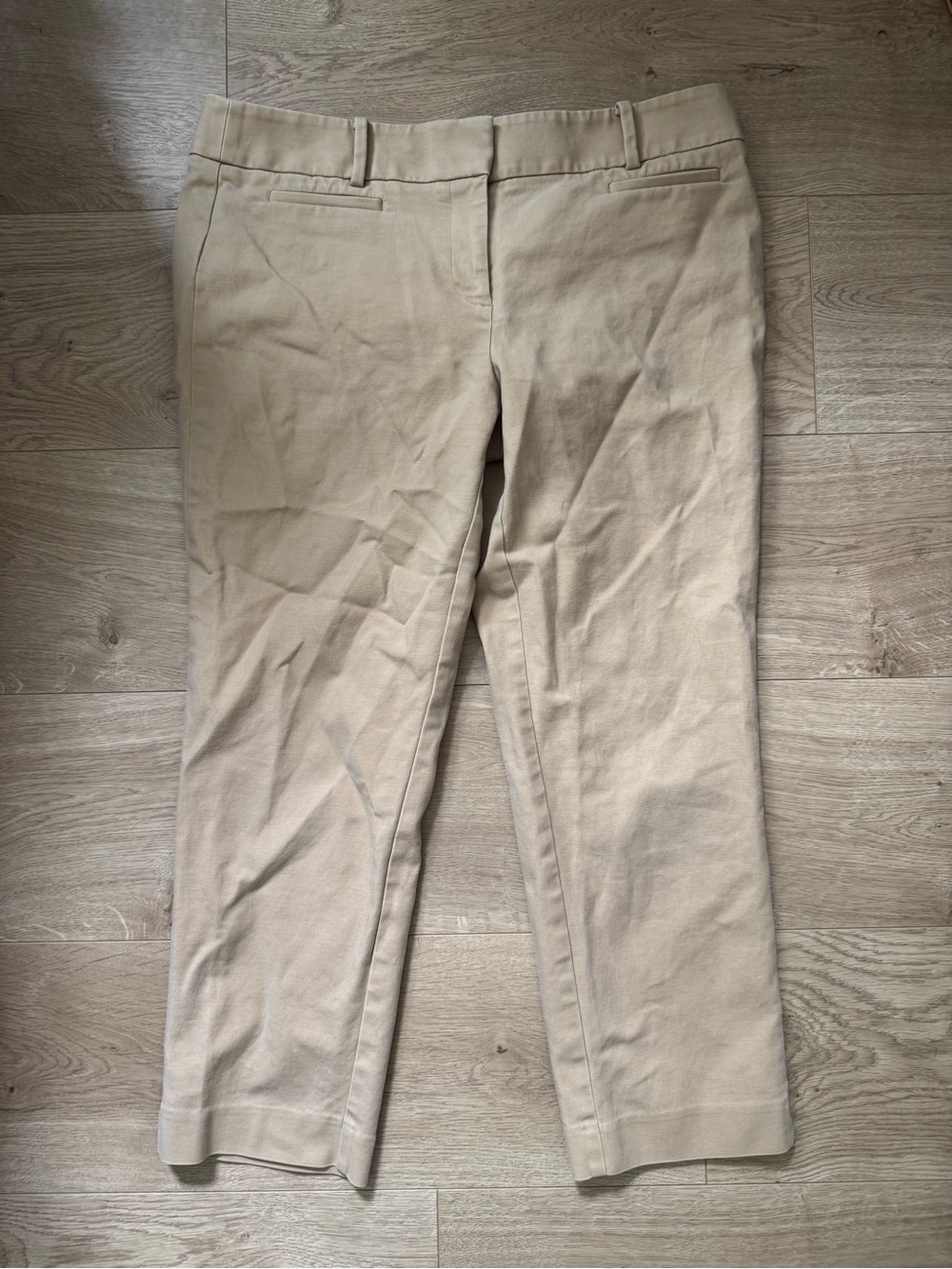 Loft Marisa Khaki Trousers Cropped